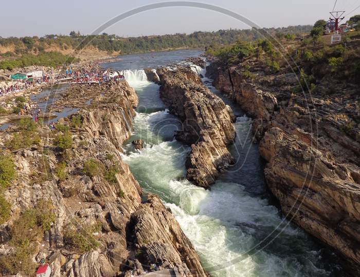 Dhuandhar Waterfall or Marble Rocks, Jabalpur