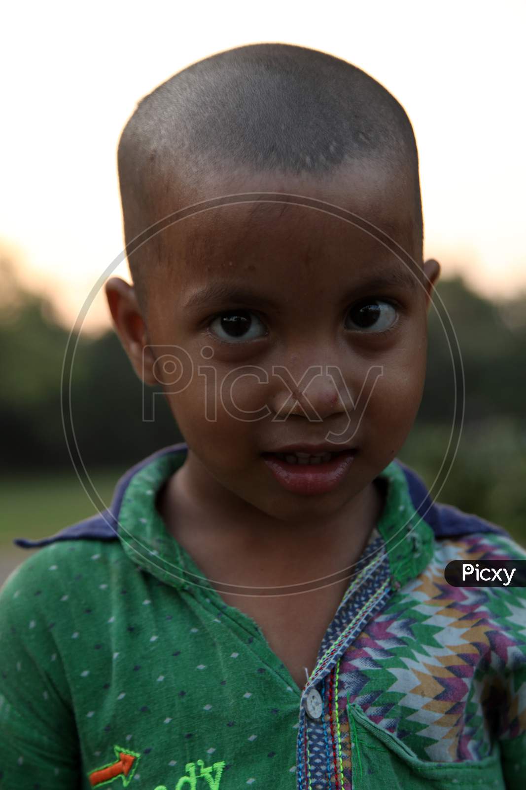 Image of Portrait of an Indian Rural Kid-HX837882-Picxy