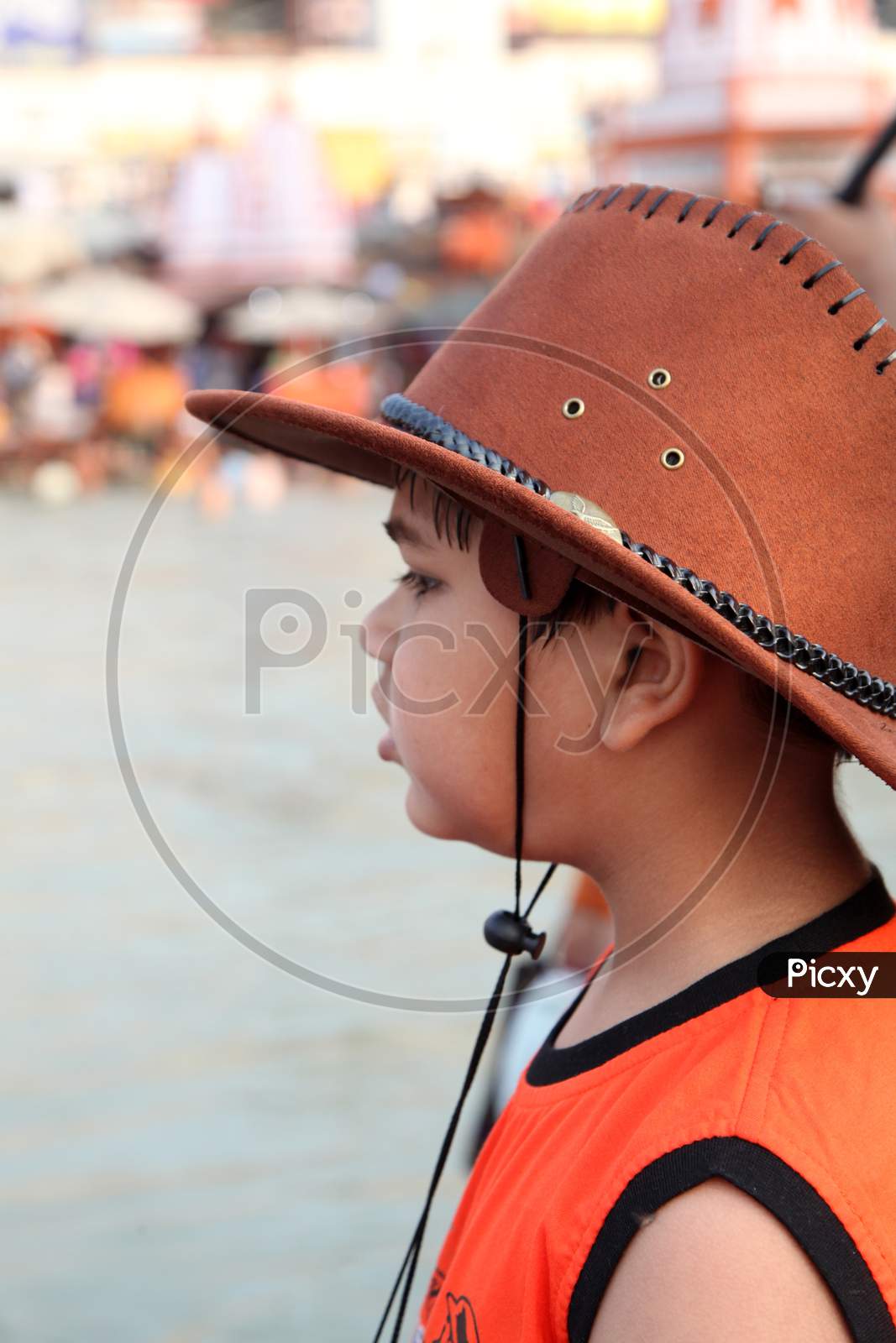 Portrait of an Indian Kid with Hat