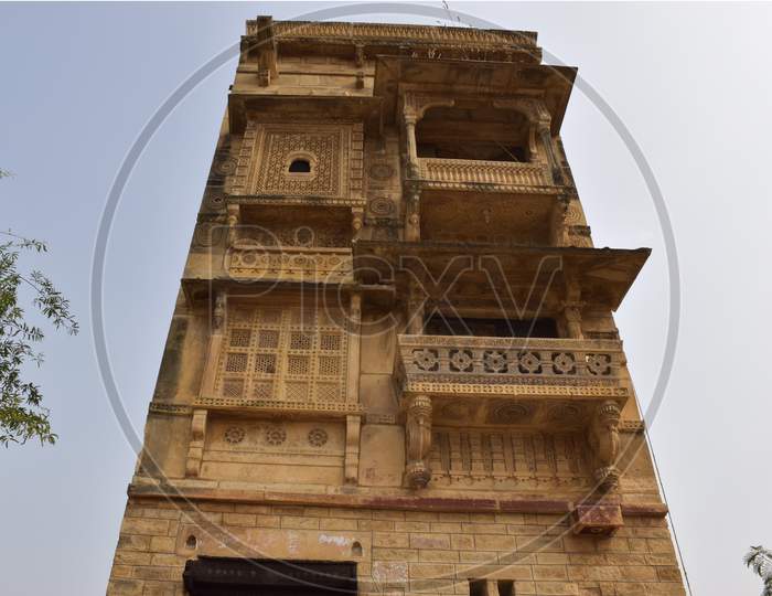 Bhopal, Madhya Pradesh/India : January 15, 2020 - Interior Of Traditional Indian Storey House, Made By Mud Or Clay