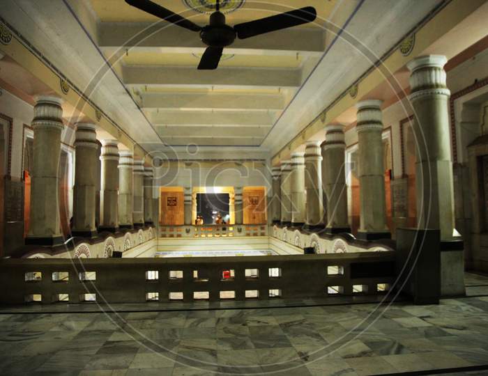 Interiors of Kashi vishwanath temple in varanasi