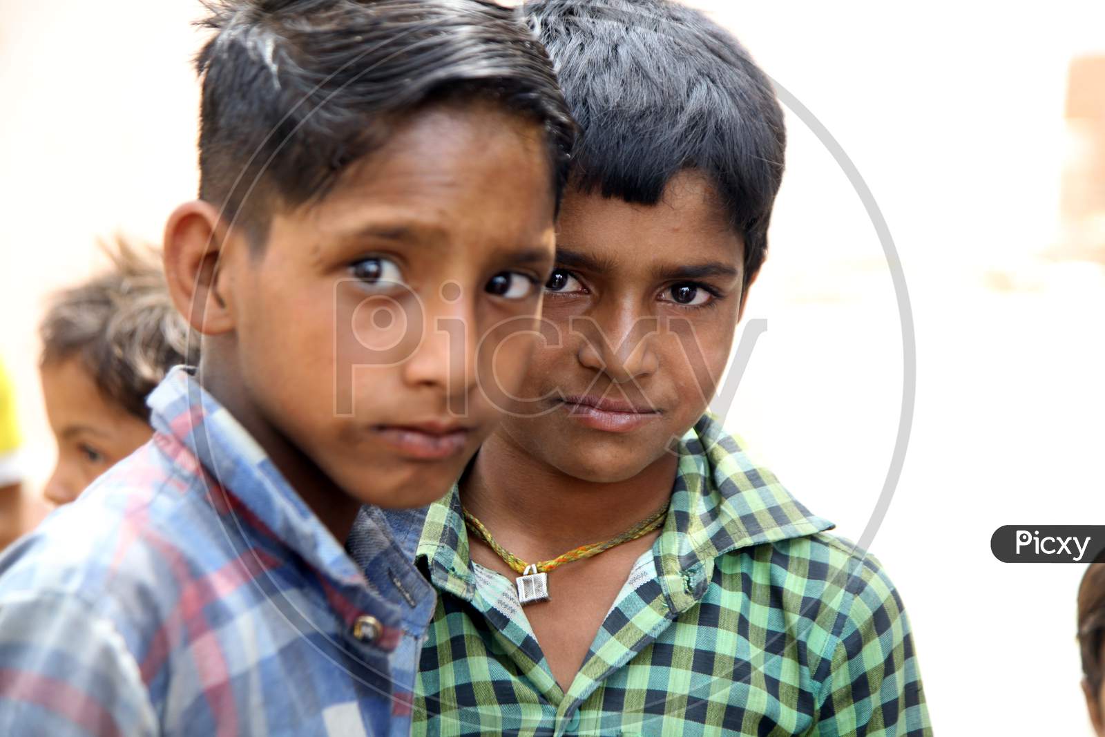 Portrait of Indian Rural Kids