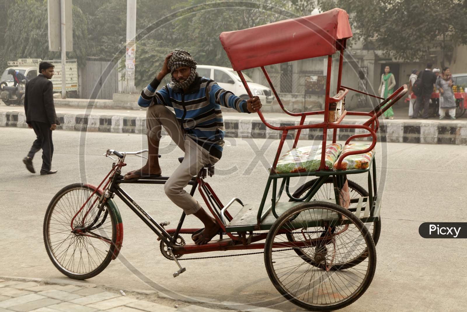 A Local Man on Rickshaw