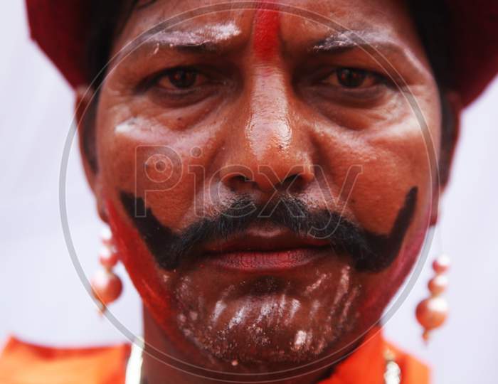 Portrait of a Middle-Aged Indian Man
