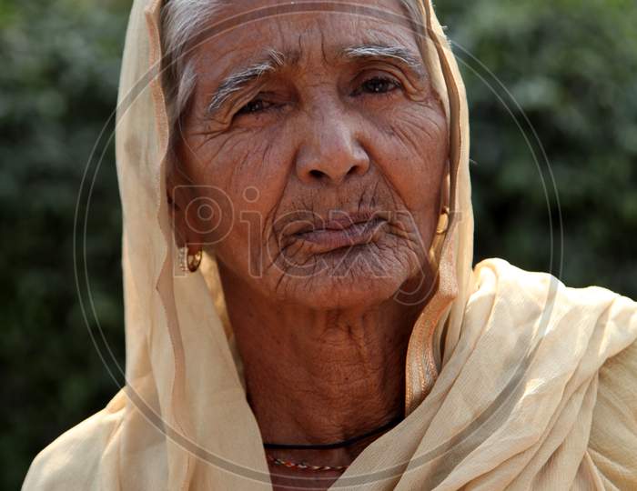 Portrait of Old Indian Women