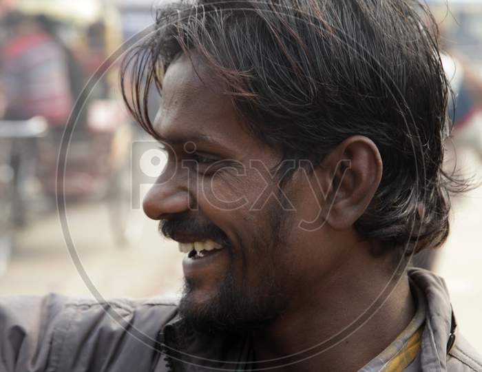 Portrait of a Young Indian Man
