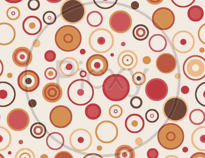 Seamless Colorful Polka Dot Background