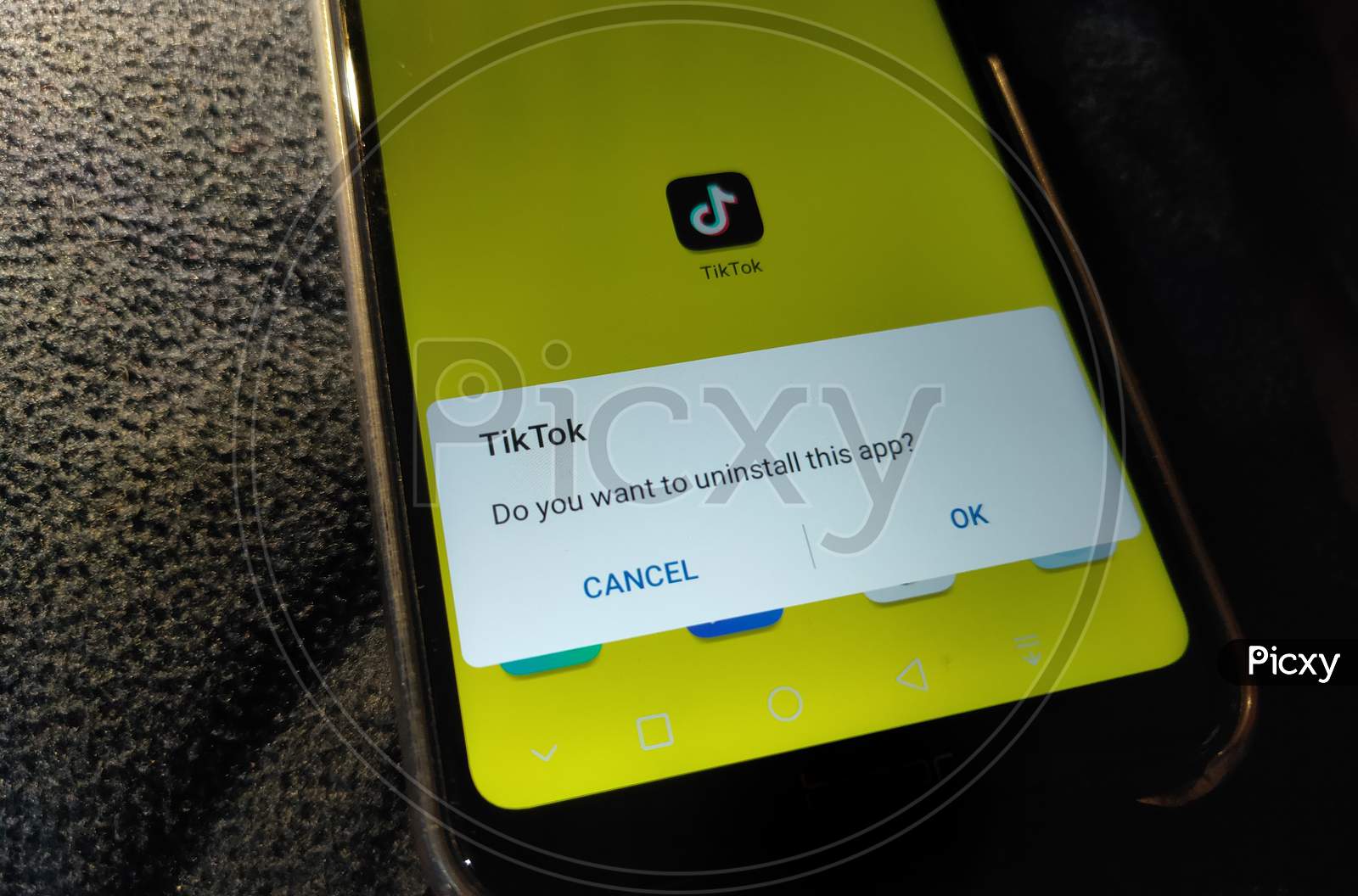 Image Of Tiktok App In Smart Phone.