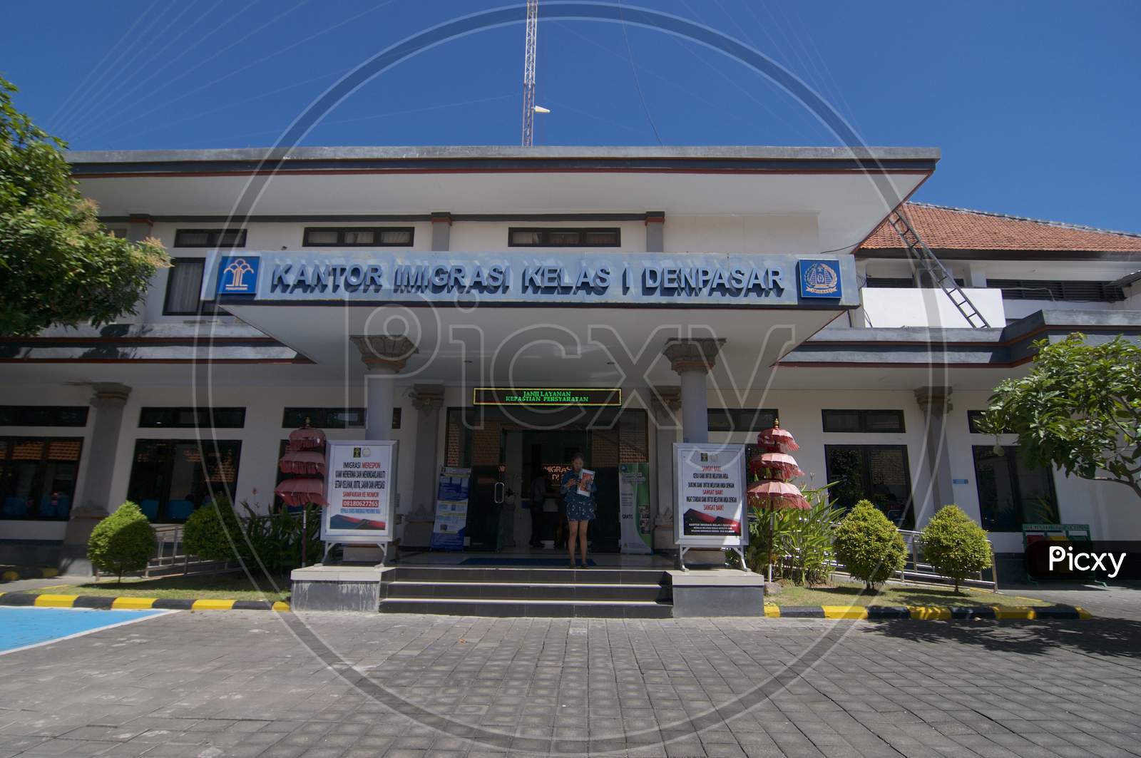 Building Exterior Of Immigration Office Of Denpasar In Bali, Indonesia