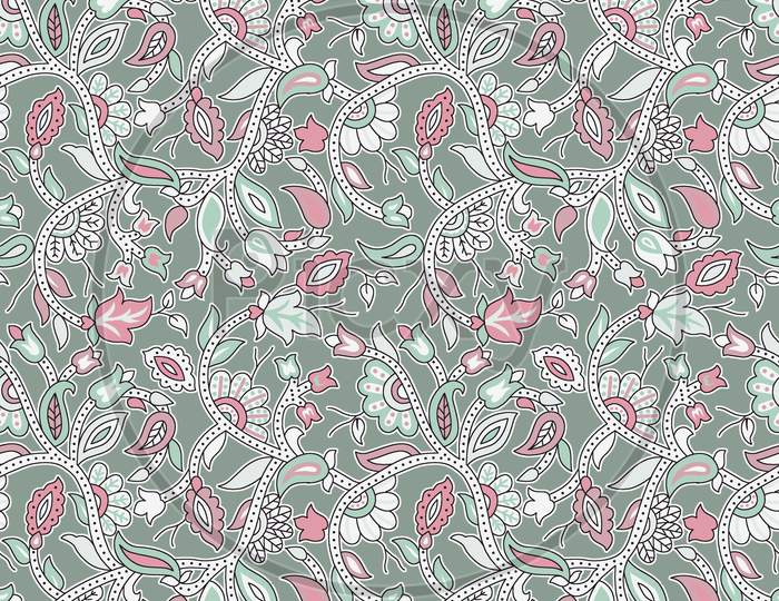 Seamless Floral Flower Pattern Background
