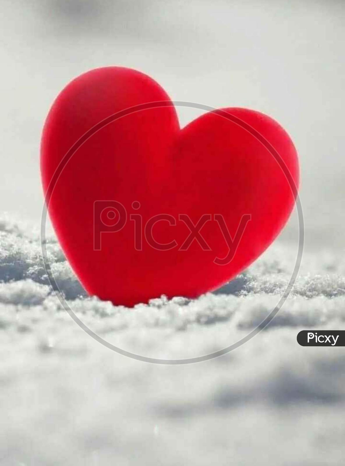 Red colored heart shape for Valentine Day