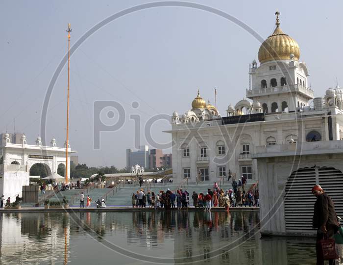 Devotees inside Golden Temple in Amritsar, Punjab