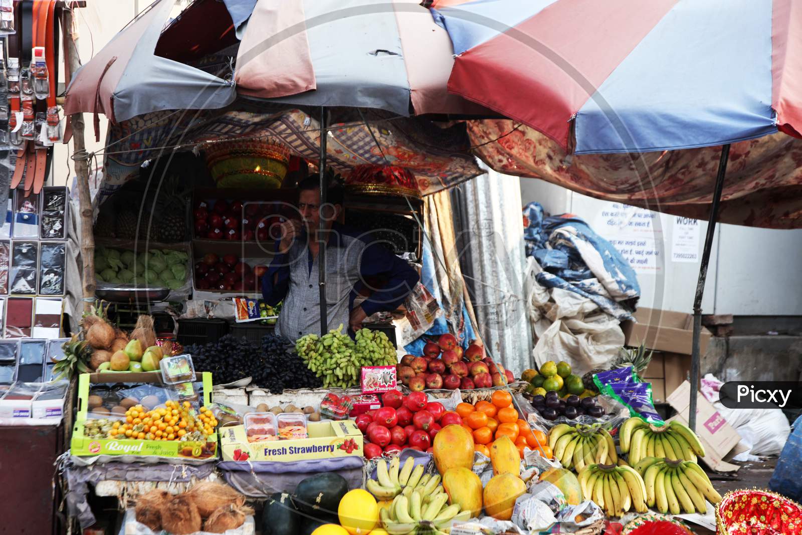 A Fruit seller in the Stall