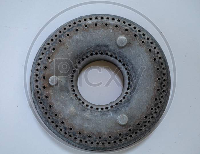 Top View Of Single Gas Stove Burner