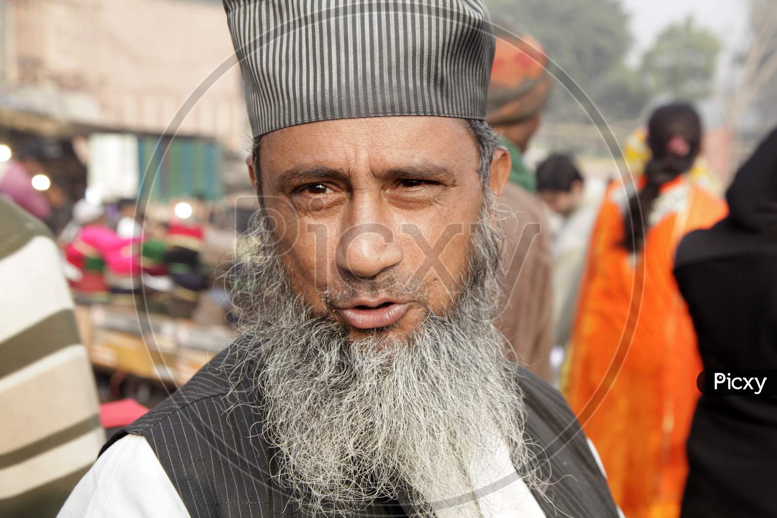 Portrait of an Indian Muslim Man