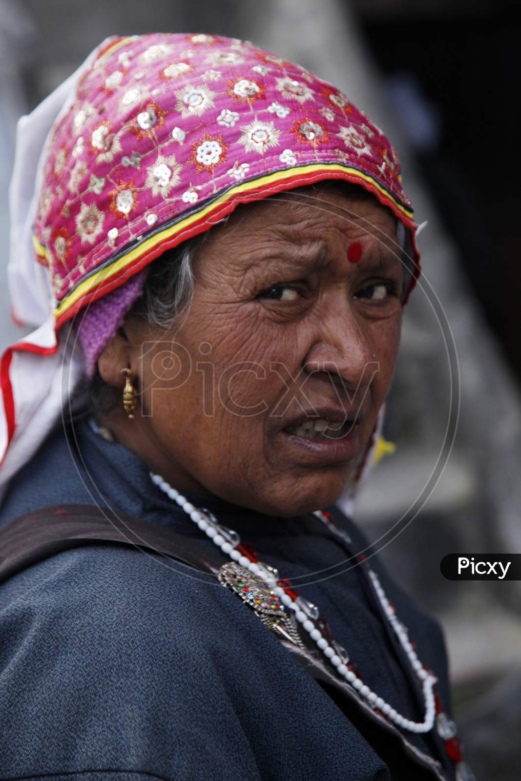 Portrait of an Old Indian Women