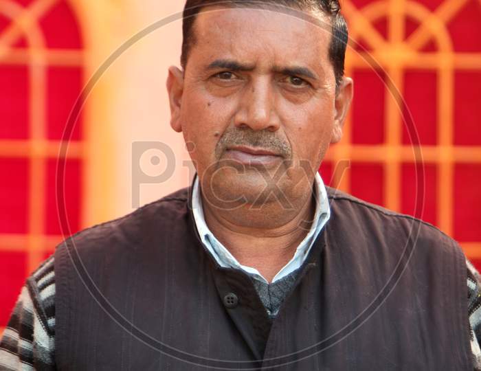 Portrait of Middle-Aged Indian Man