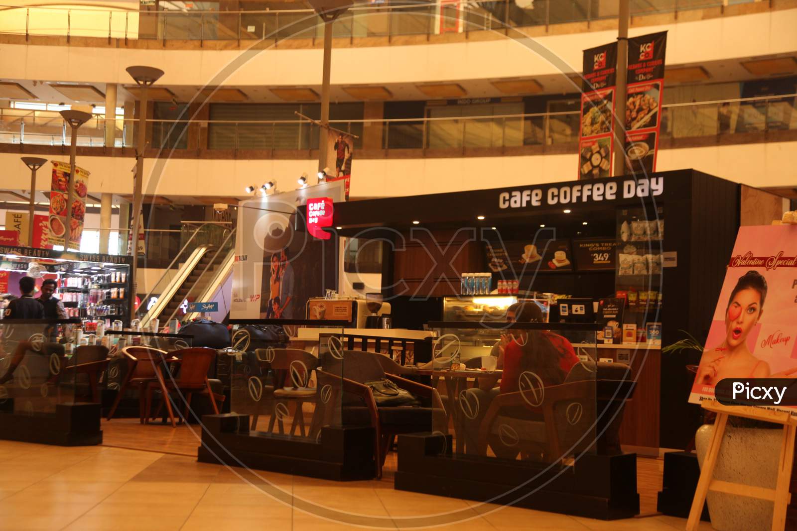 Cafe Coffee Day Stall inside a Mall