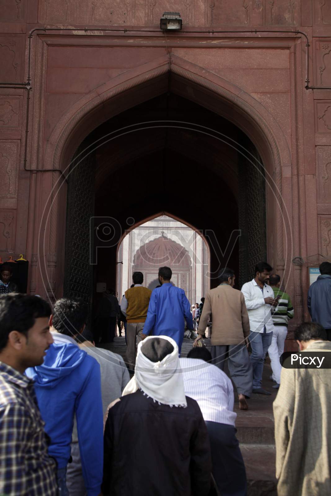 People in Jama Masjid New Delhi