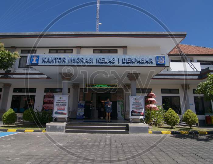 Building Exterior Of Immigration Office Of Denpasar In Bali, Indonesia