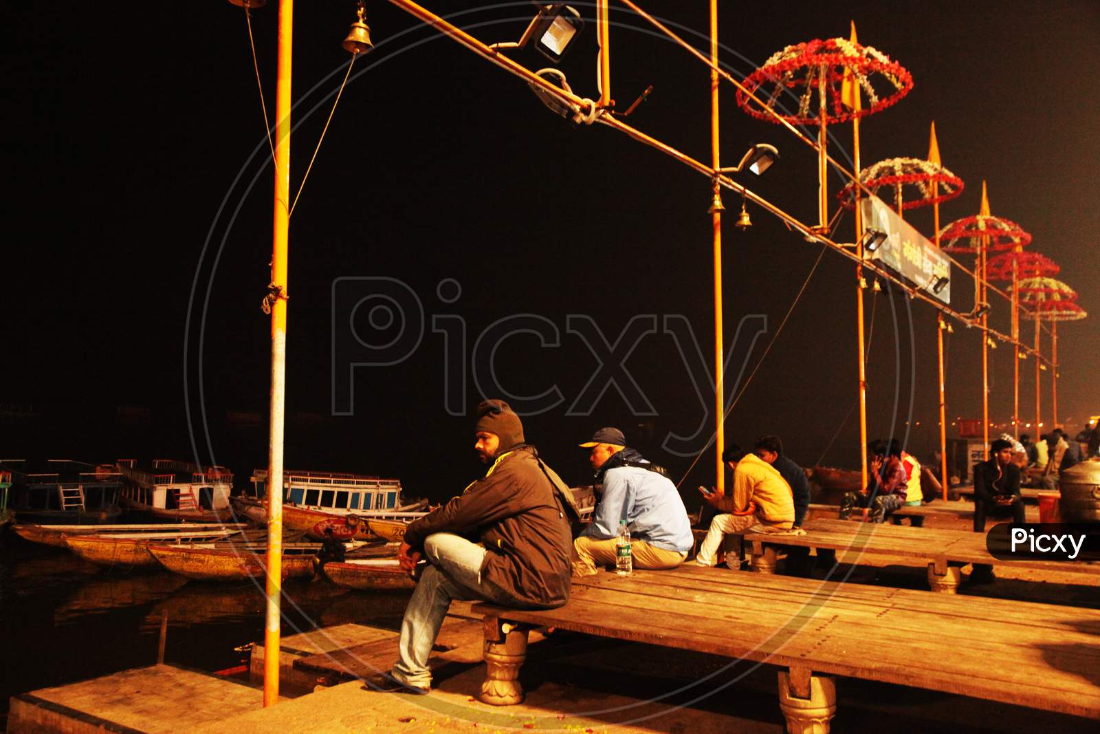 Local People near Ganga Ghat at Varanasi