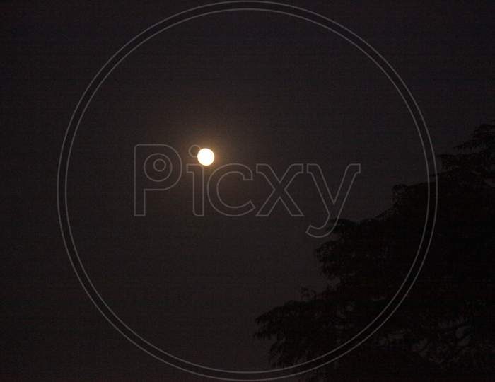 Moon in a Night sky