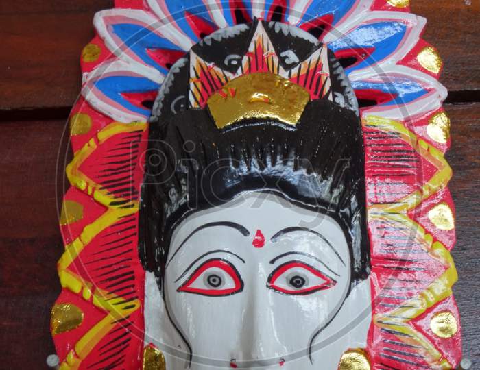 Balinese Carved Wooden Mask