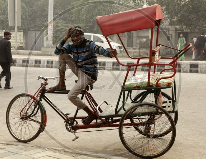 A Local Man on Rickshaw