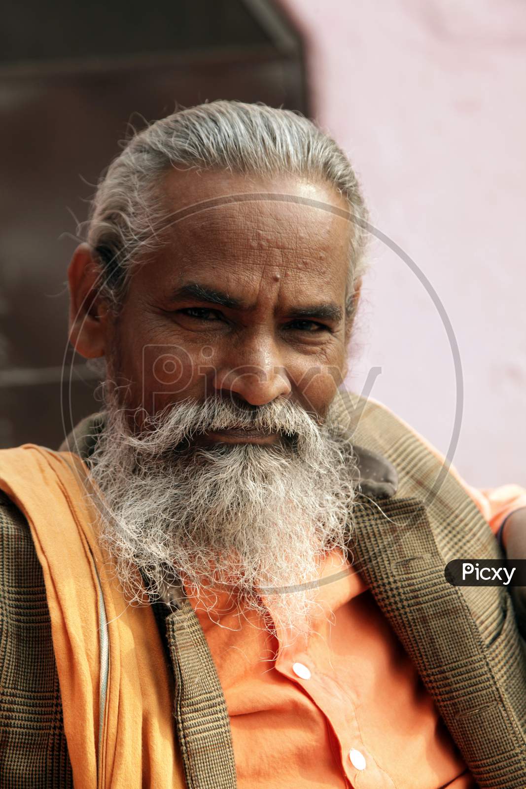 Portrait of an Old Indian Man