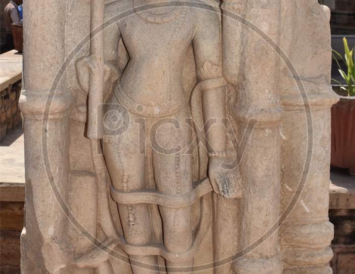 Gwalior, Madhya Pradesh/India - March 15, 2020 : Unknown Sculpture