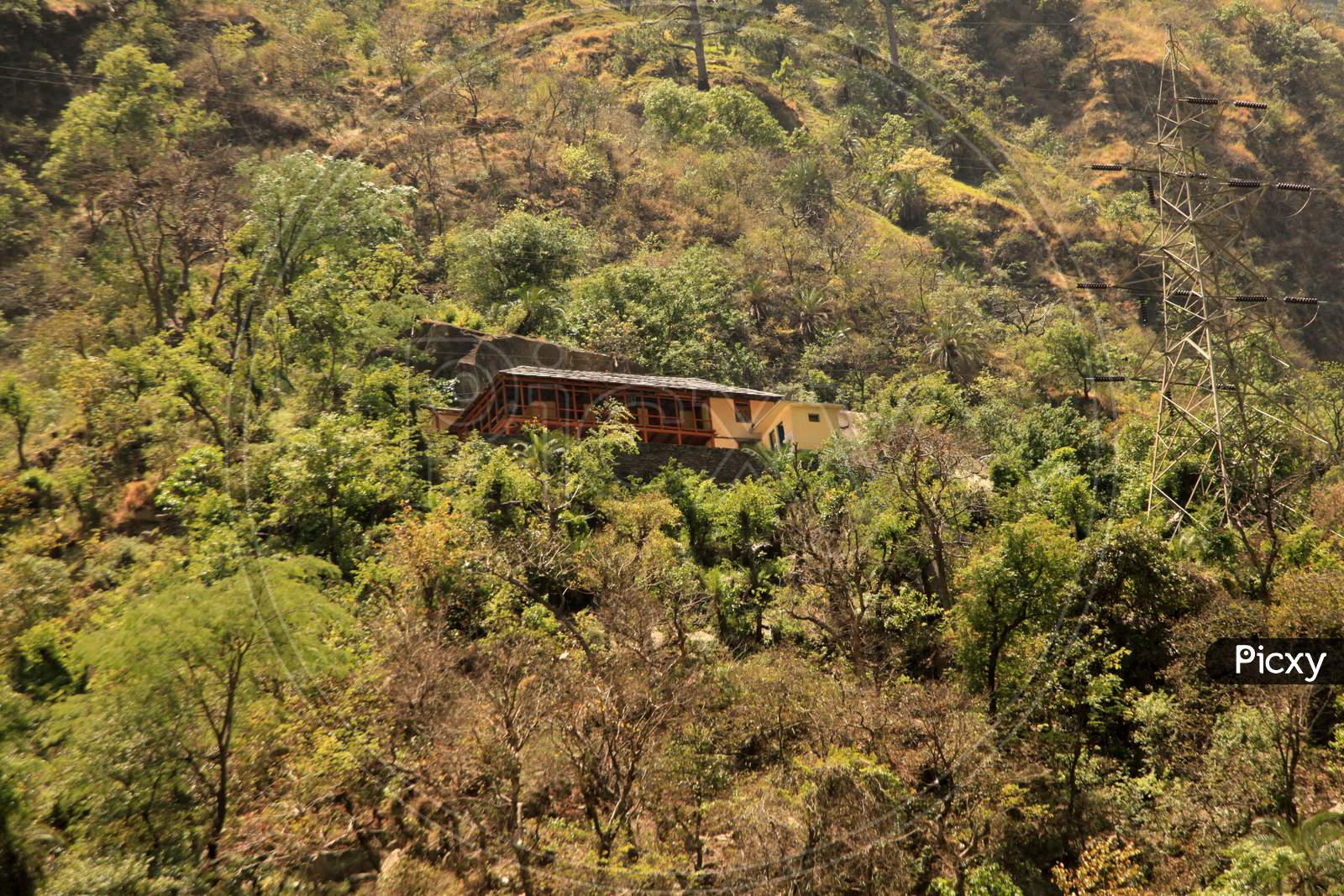 A House on the Mountain in Himachal Pradesh