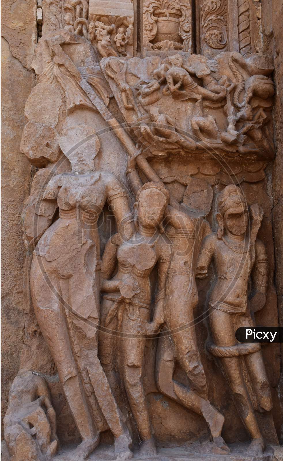 Gwalior, Madhya Pradesh/India : March 15, 2020 - Exterior Of Sas Bahu Temple In Gwalior Fort