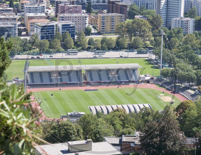 Cornaredo Stadium Of Lugano City, Switzerland