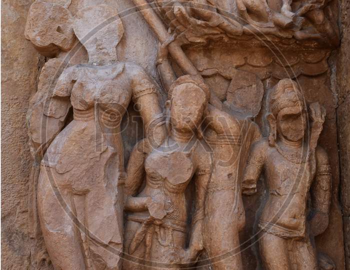 Gwalior, Madhya Pradesh/India : March 15, 2020 - Exterior Of Sas Bahu Temple In Gwalior Fort