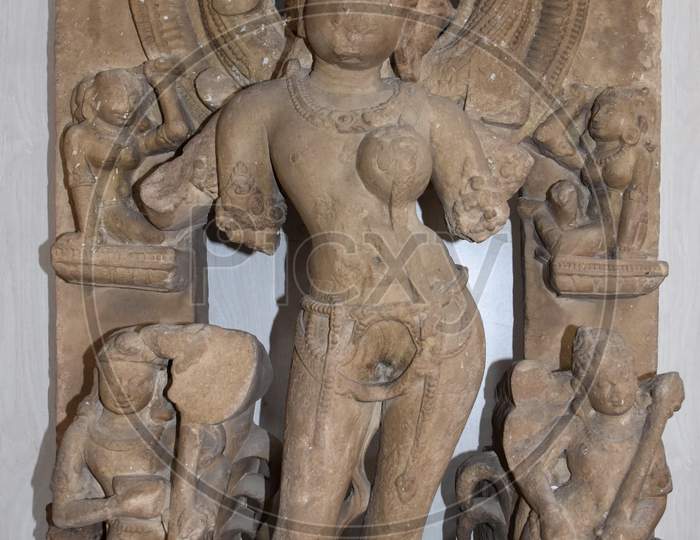 Gwalior, Madhya Pradesh/India - March 15, 2020 : Sculpture Of Hindu Goddess