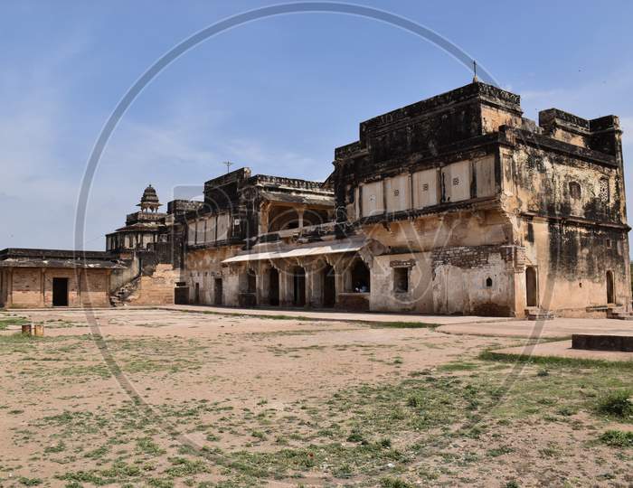 Gwalior, Madhya Pradesh/India : March 15, 2020 - Karan Palace In 'Gwalior Fort'