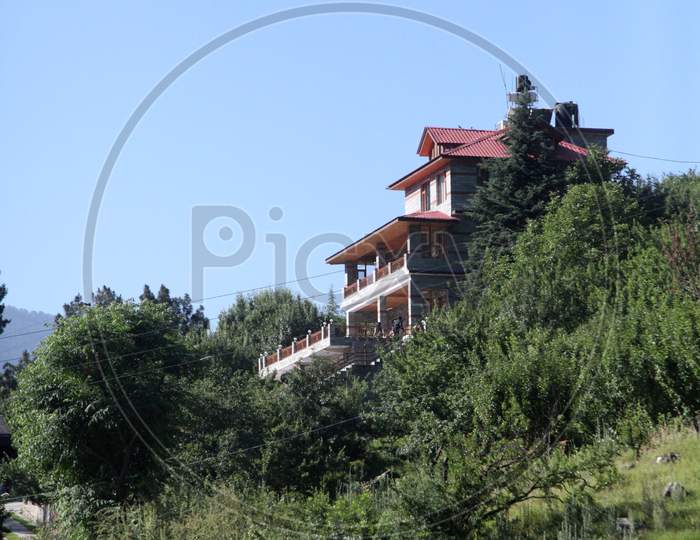 A House on a Mountain in Himachal Pradesh