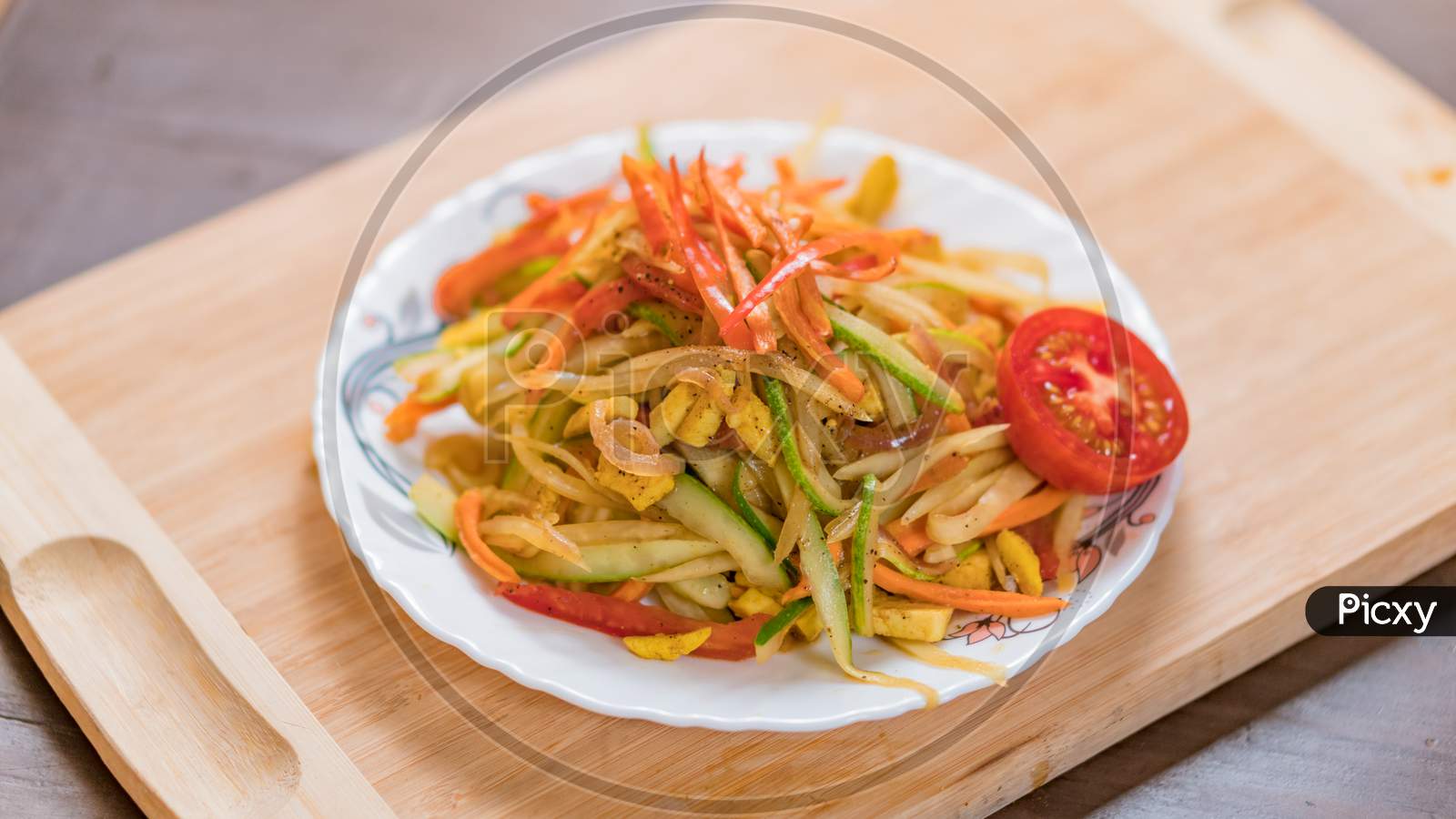 green raw papaya salad, great digestive recipe for health conscious and digestive patients.