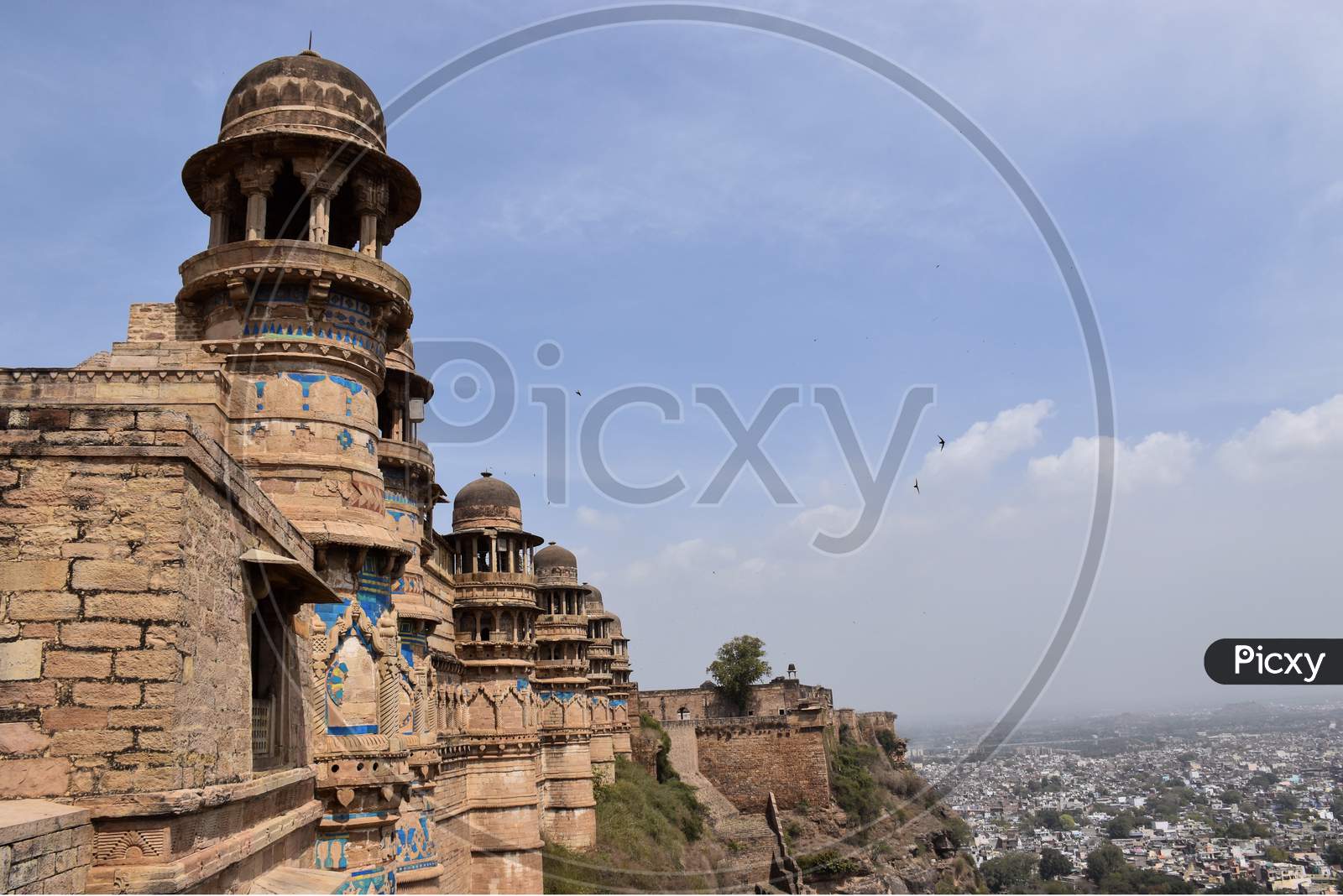 Gwalior, Madhya Pradesh/India : March 15, 2020 - Man Singh Palace Of 'Gwalior Fort'