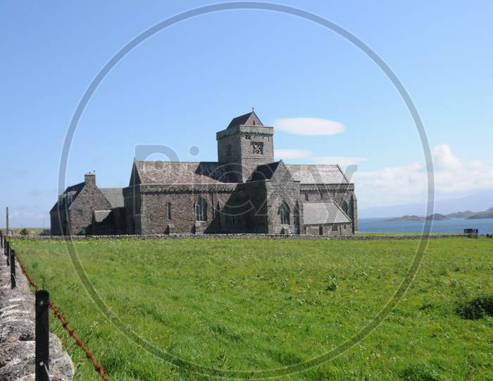 Picture Of The Historic Iona Abbey On The Isle Of Iona, Scotland