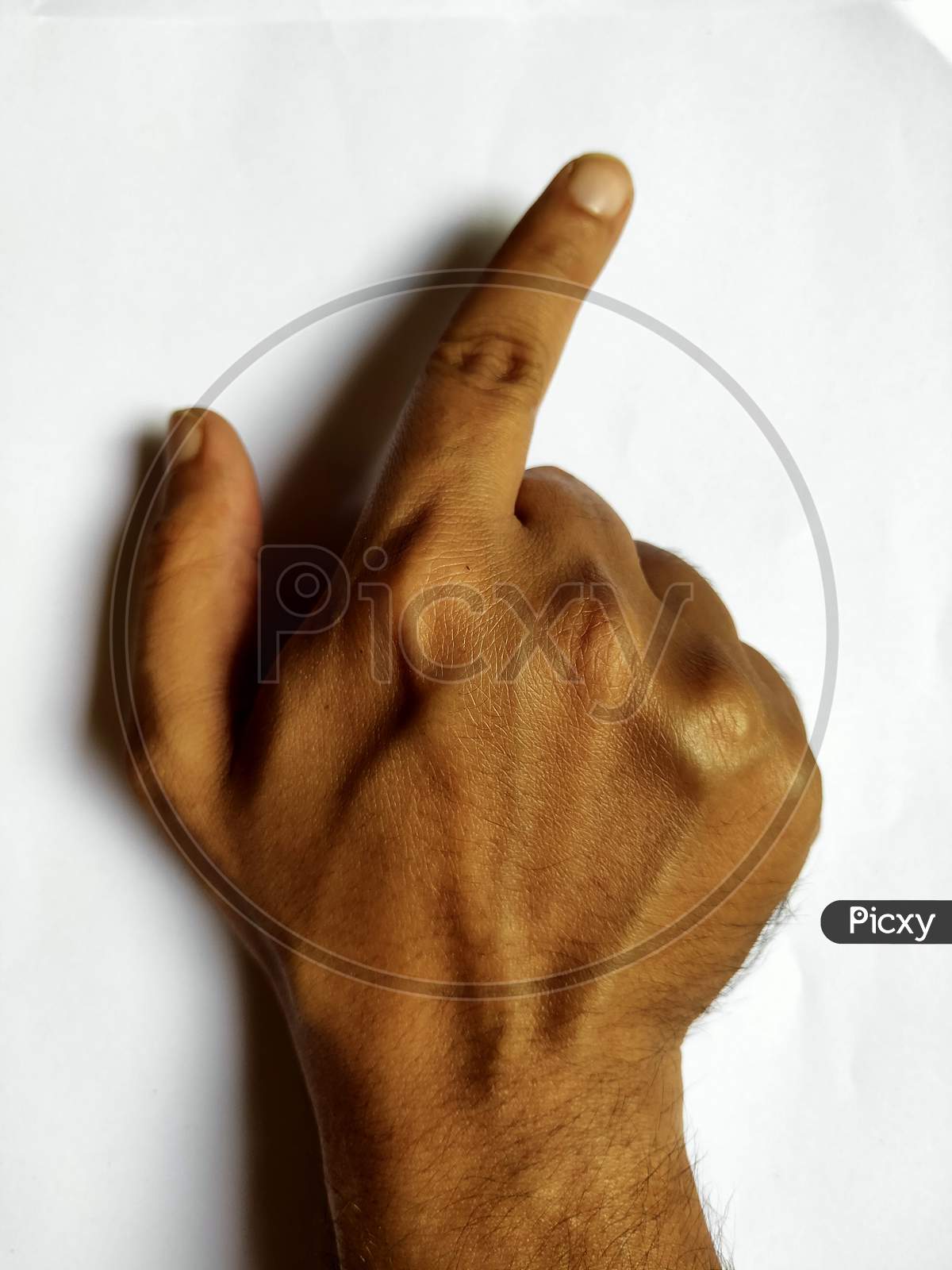A concept pic of human point finger pose
