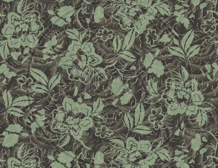 Seamless Vintage Flower Texture Background