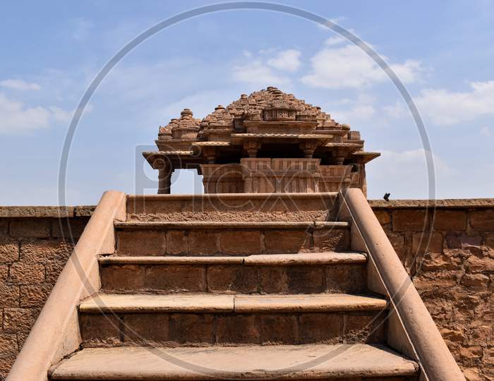 Gwalior, Madhya Pradesh/India : March 15, 2020 - Sas Bahu Temple In Gwalior Fort