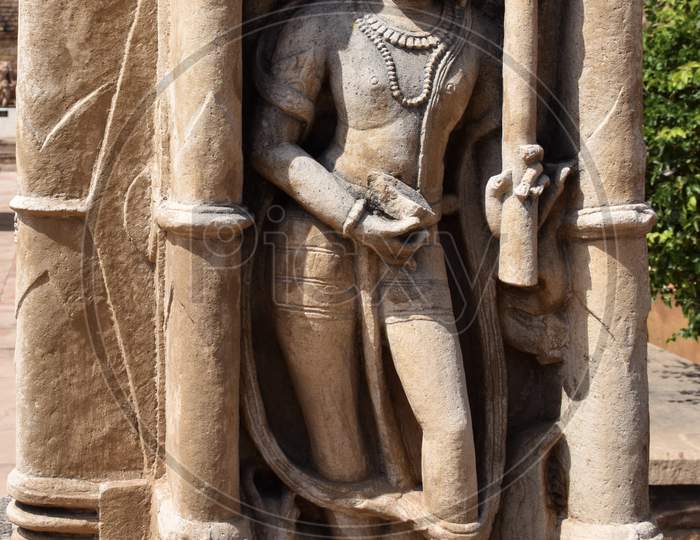 Gwalior, Madhya Pradesh/India - March 15, 2020 : Unknown Sculpture
