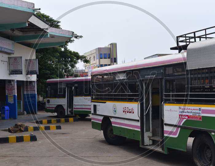Sattupally TSRTC Bus Stand reopens on 19 May 2020.