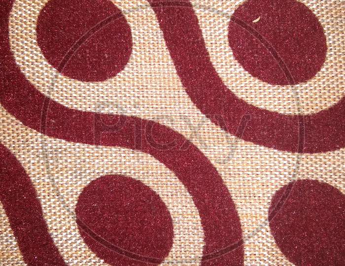 Brown maroon colour rug Design textile