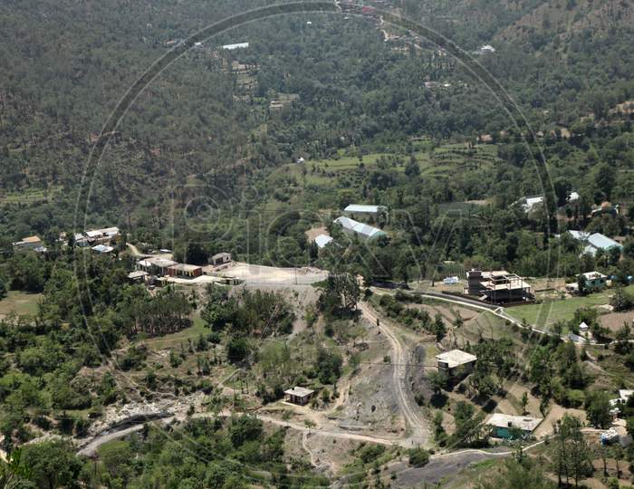 Houses on Mountains in Kumarhatti, Himachal Pradesh