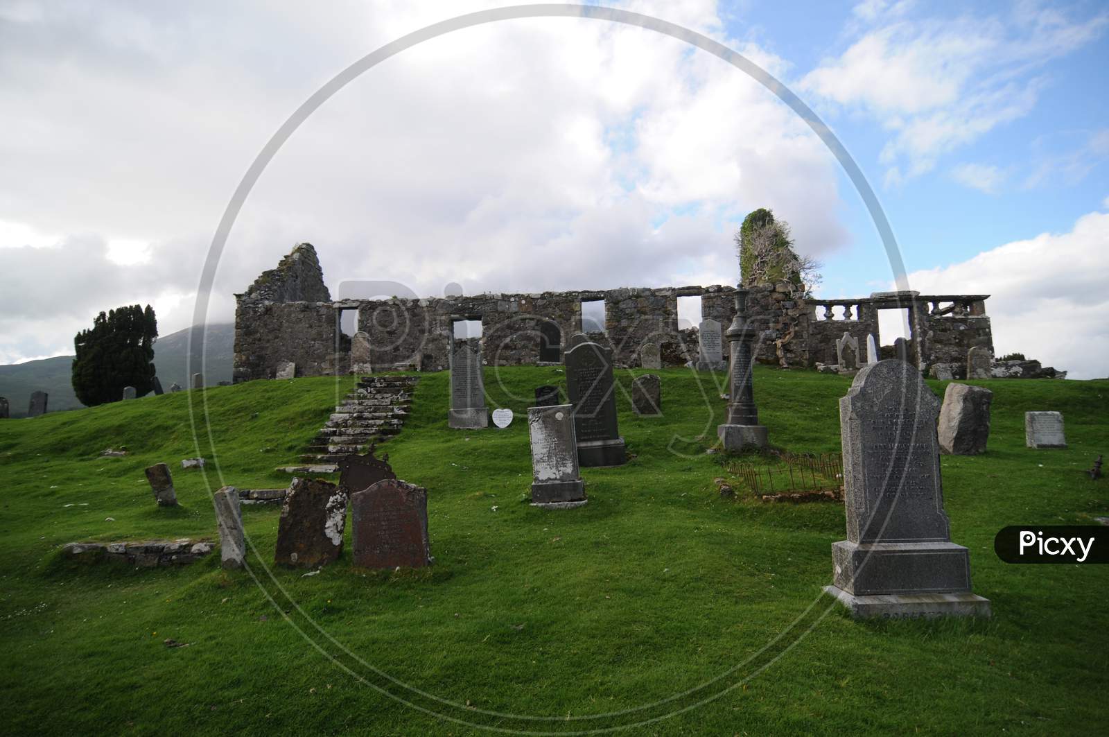 Historic Cill Chriosd Church Ruins On The Isle Of Skye