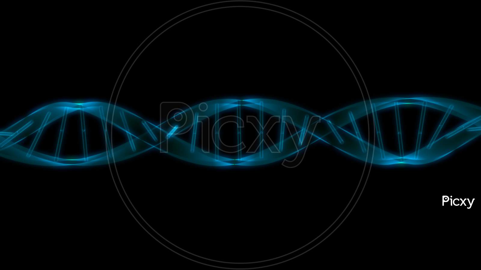 Digital Illustration of DNA structure