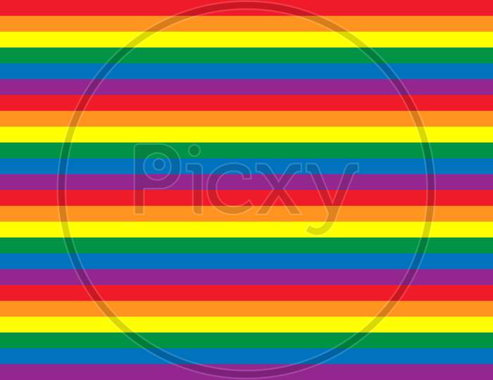 Pride Celebrating Lgbt Culture Symbol. Lgbt Flag Vector Design.